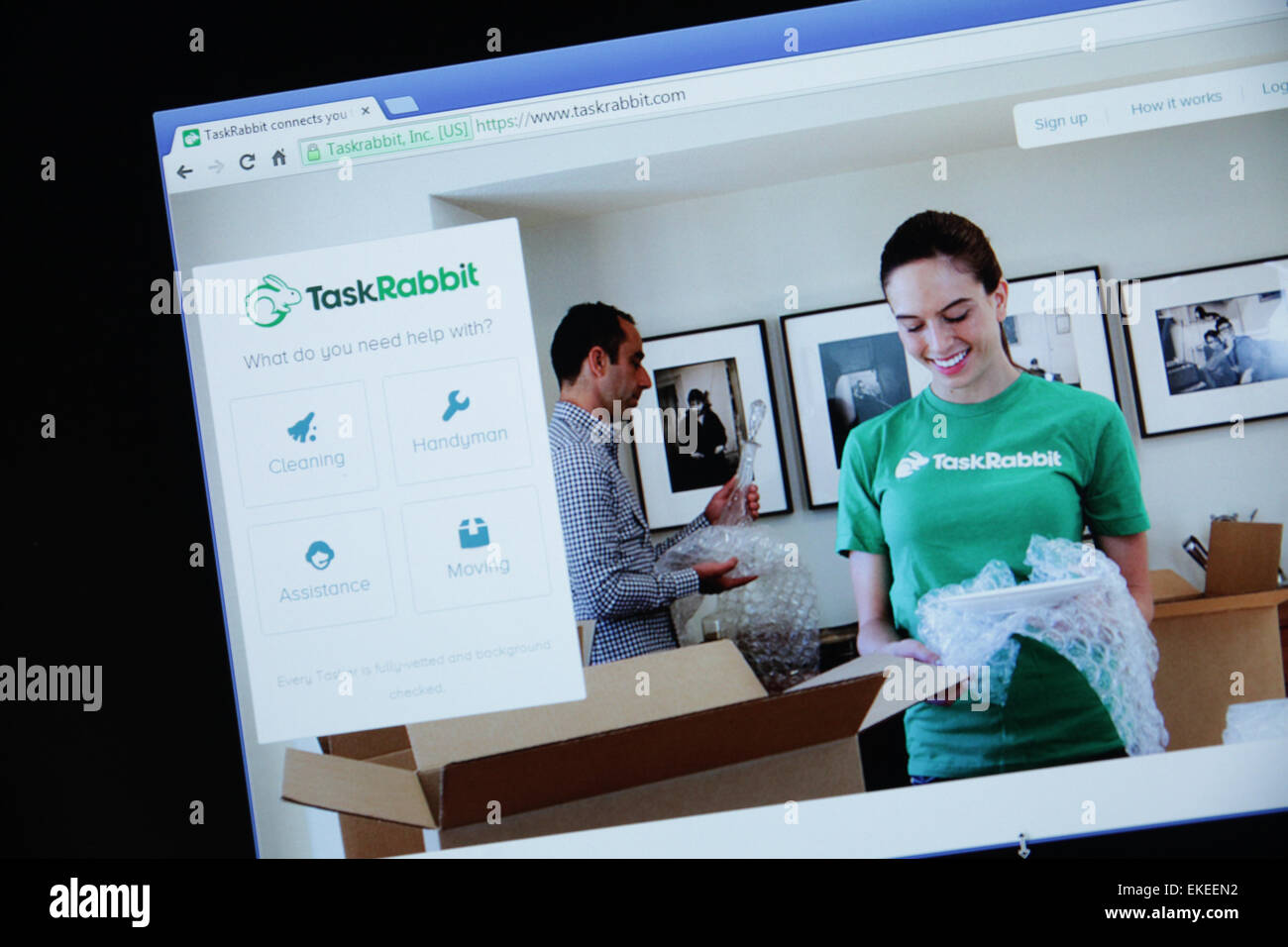 TaskRabbit online small job marketplace Stock Photo Alamy