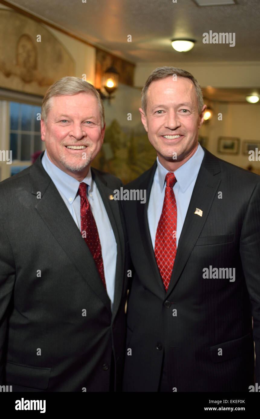 Former Maryland Governor Martin O'Malley and Iowa State Representative
