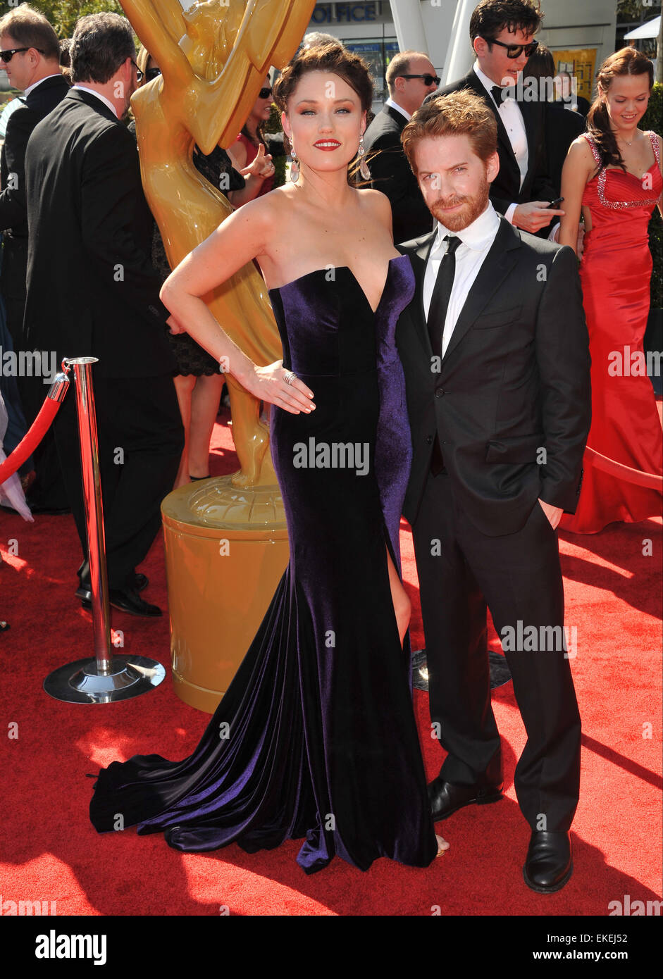 LOS ANGELES, CA SEPTEMBER 15, 2012 Seth Green & wife Clare Grant