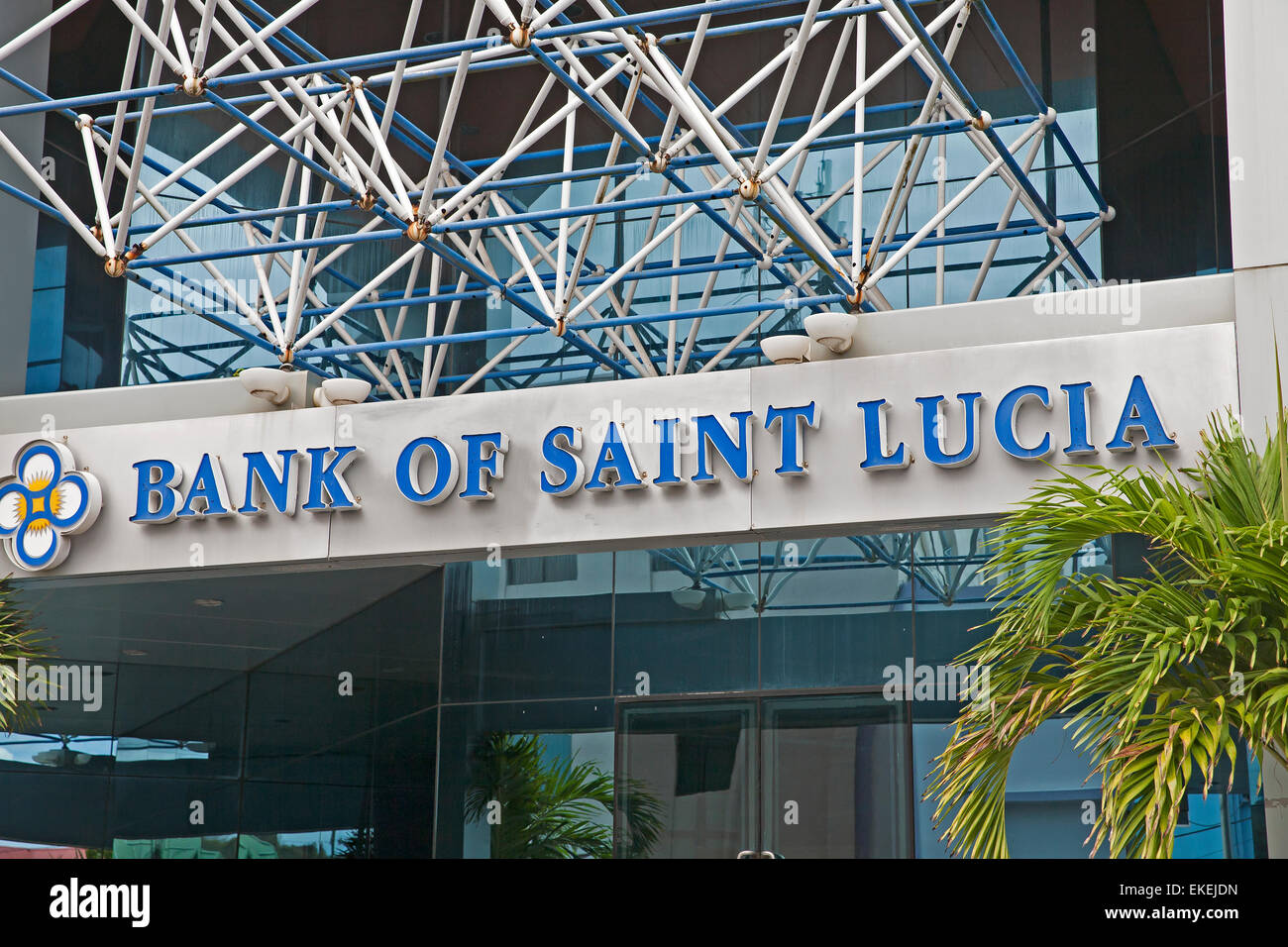 Bank of Saint Lucia in the Caribbean Stock Photo Alamy
