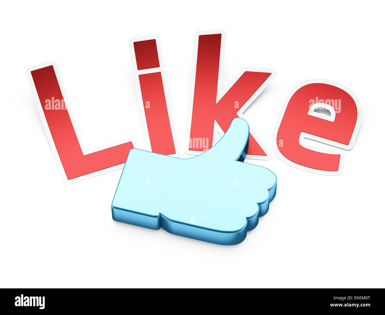 Like word, 3d render Stock Photo Alamy
