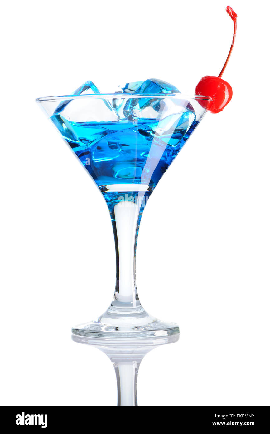 Blue Curacao cocktail Stock Photo Alamy