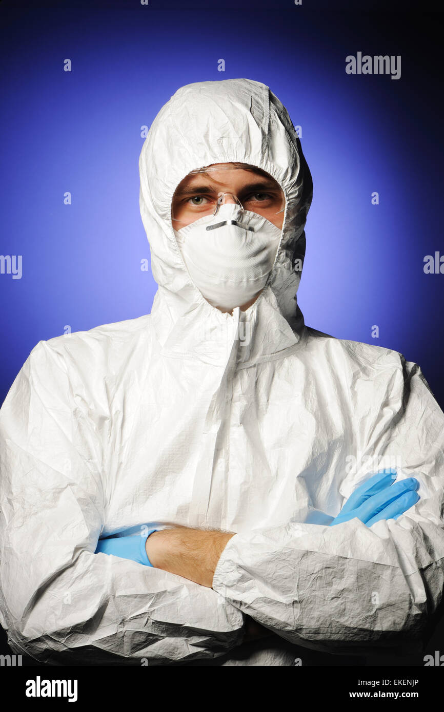 Biohazard suit scientist hi-res stock photography and images - Alamy
