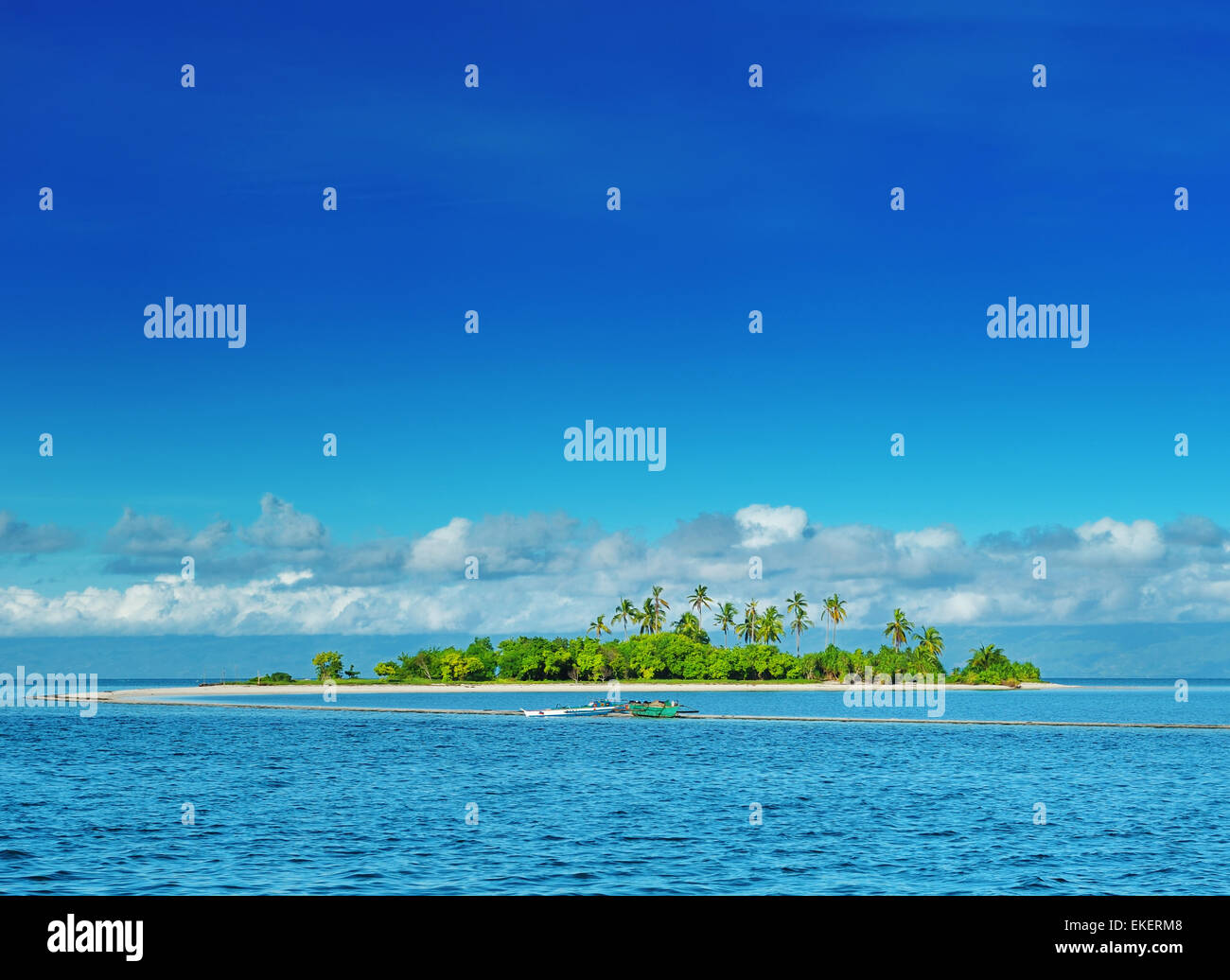 Uninhabited island Stock Photo