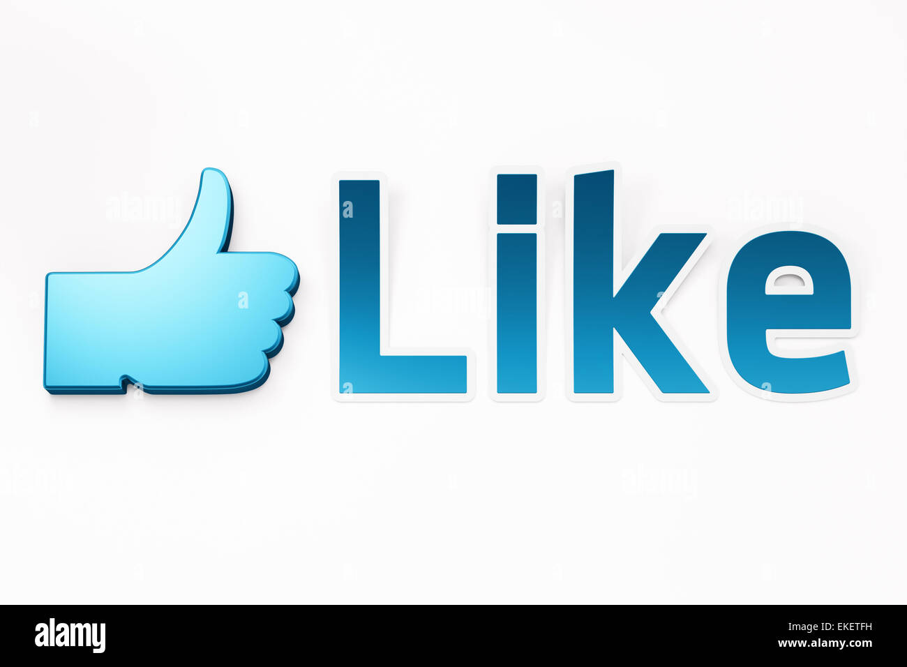 Like word, 3d render Stock Photo Alamy