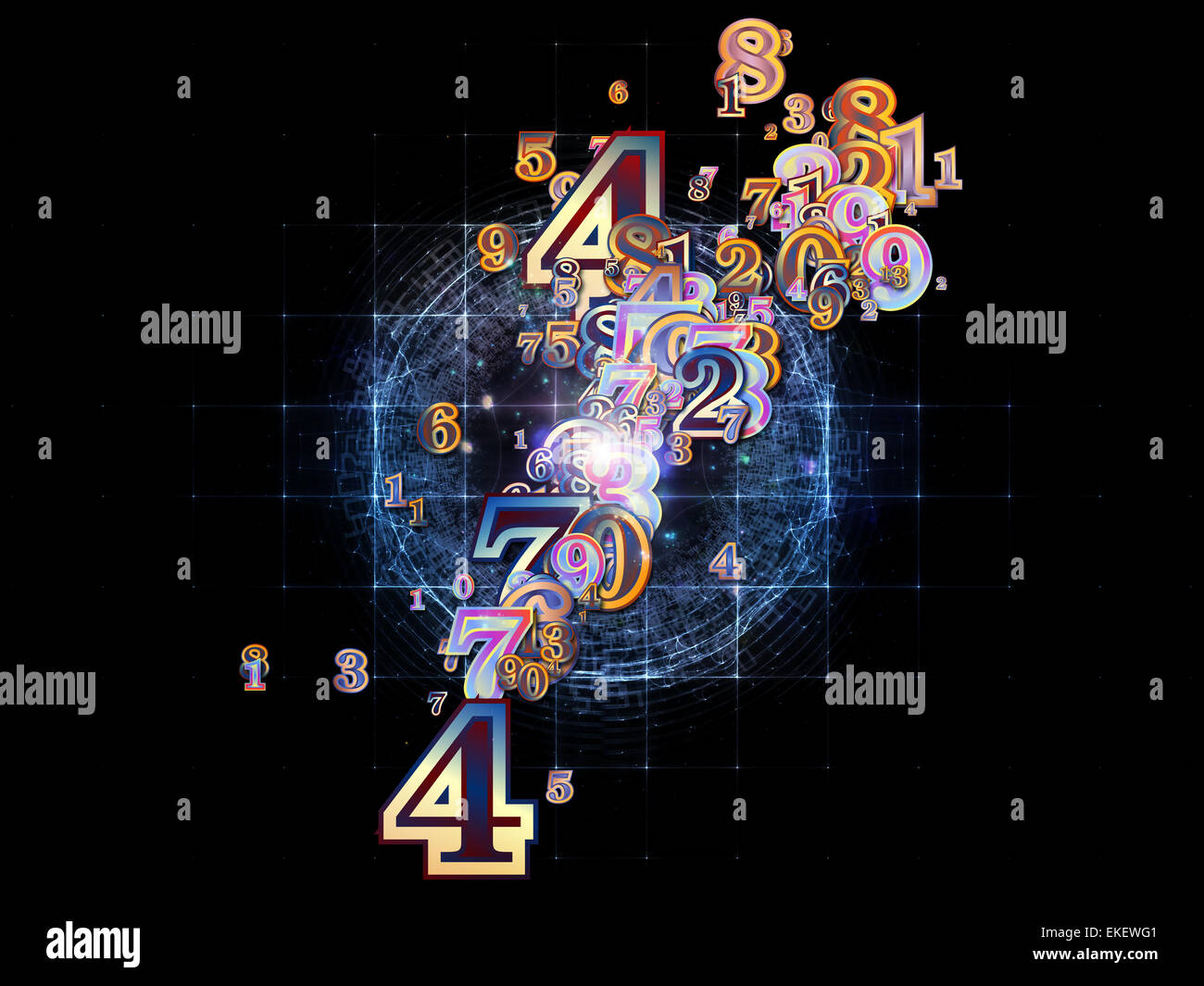 Numbers visualization hi-res stock photography and images - Alamy