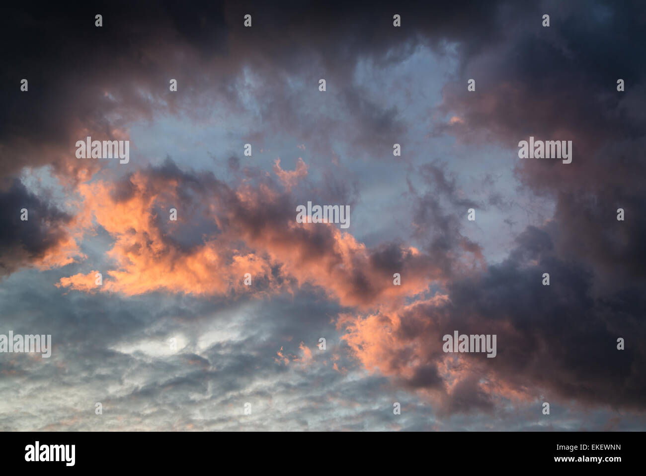 Stunning vibrant stormy cloud formation Stock Photo Alamy