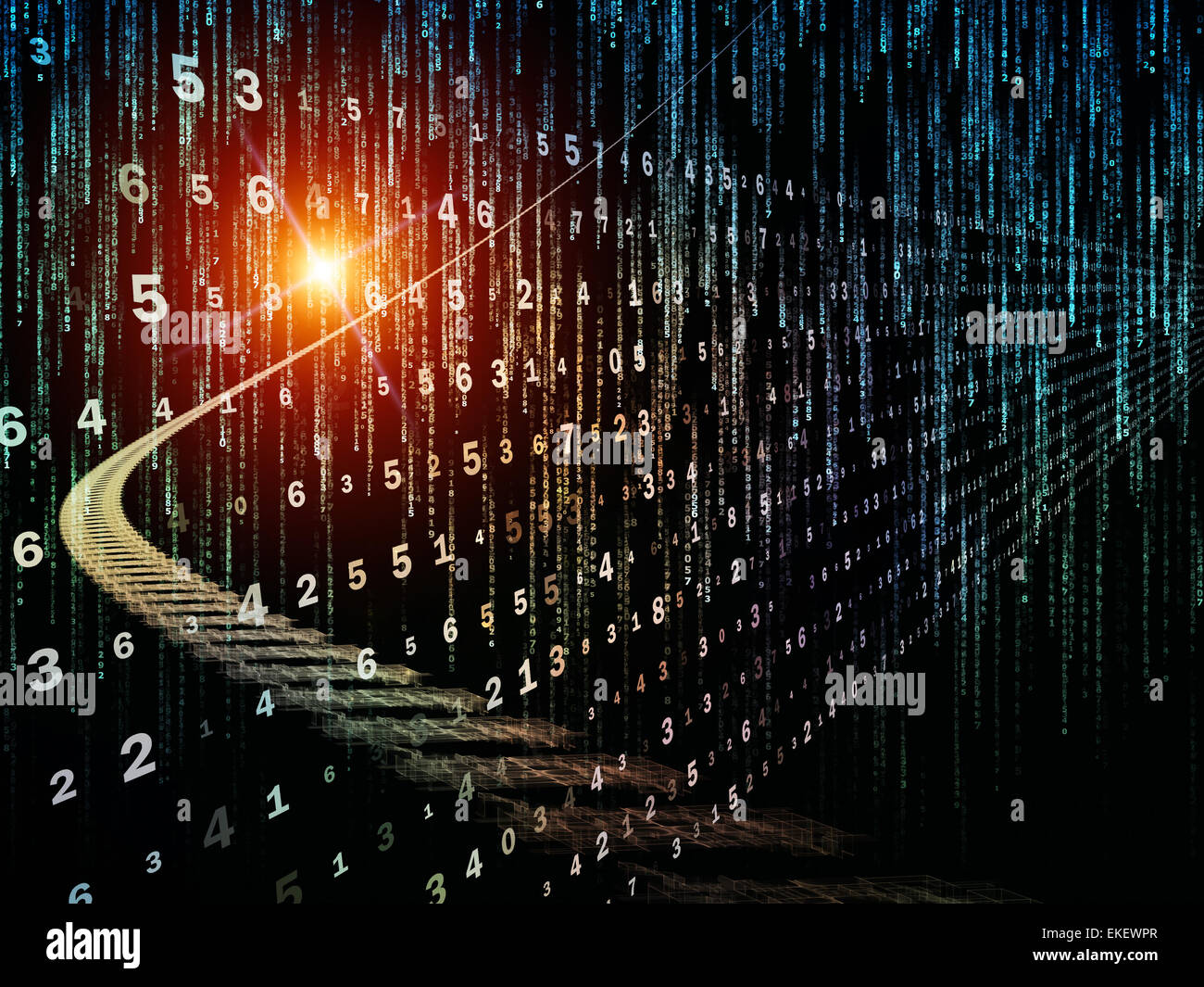 Information Stream Digital streams series design hi-res stock photography and images - Alamy