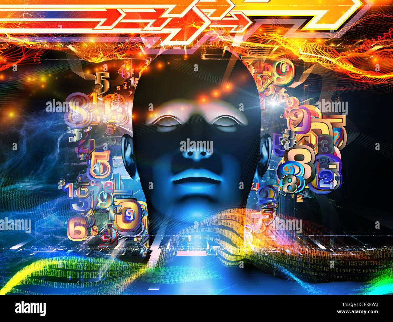 Conceptual Digital Science Stock Photo - Alamy