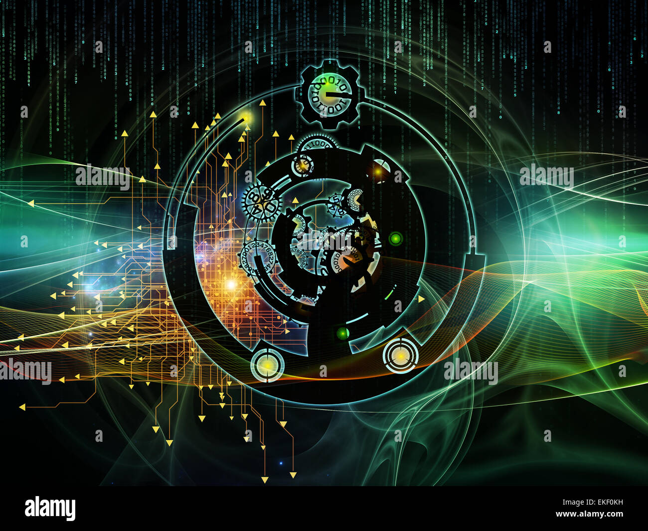 Synergies of Digital Processing Stock Photo - Alamy