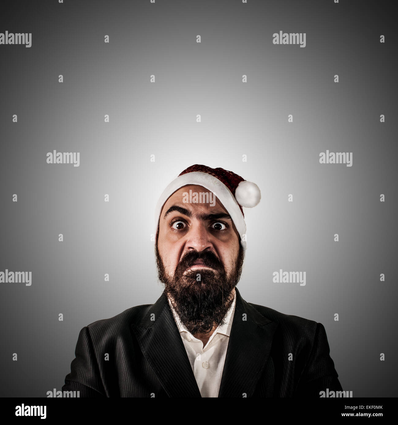 serious modern elegant santa claus babbo natale Stock Photo - Alamy