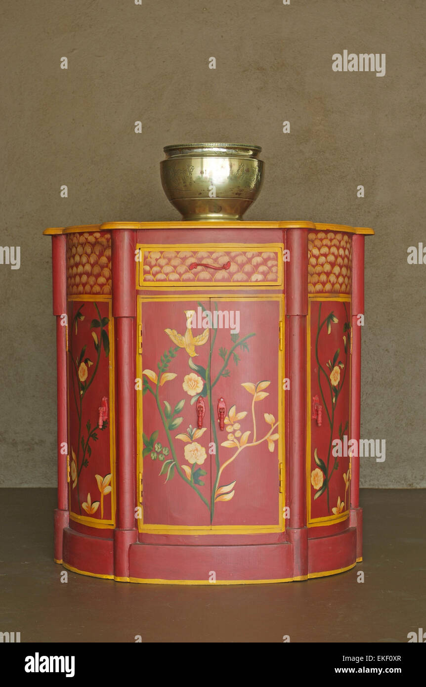 Chinese wooden dresser Stock Photo Alamy