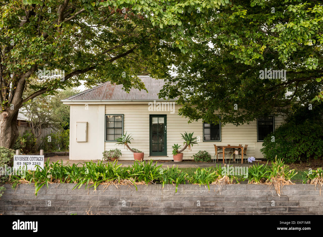 Cottages And Homes In The Village Of Port Fairy On The Moyne River