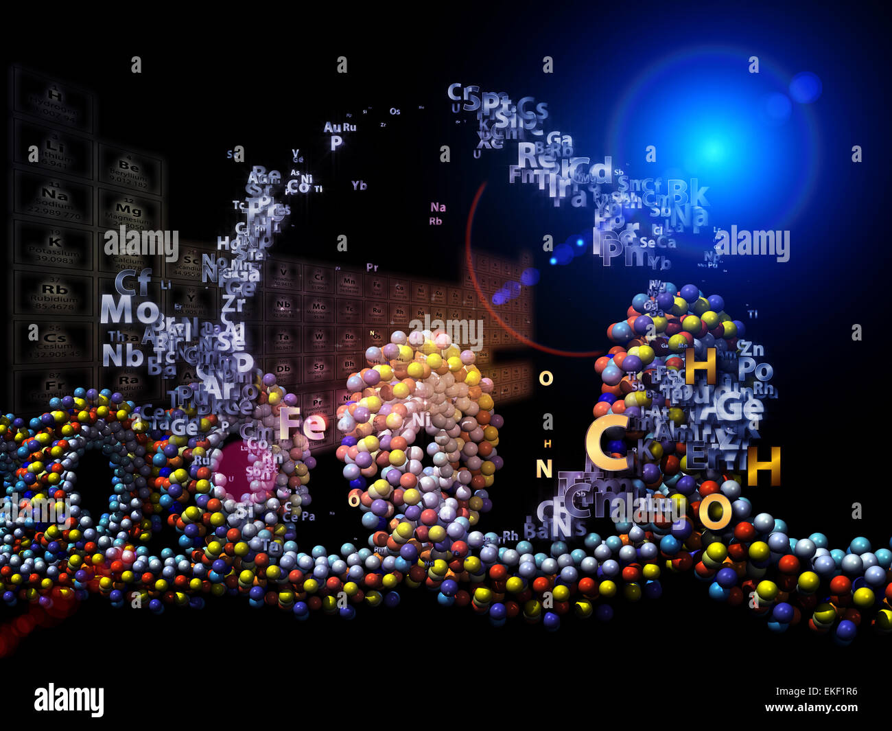 Chemical Burst Stock Photo