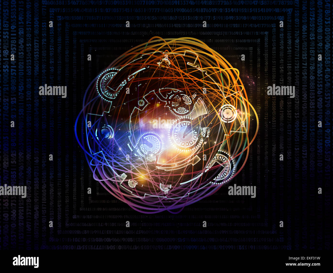 Conceptual Digital Processing Stock Photo - Alamy