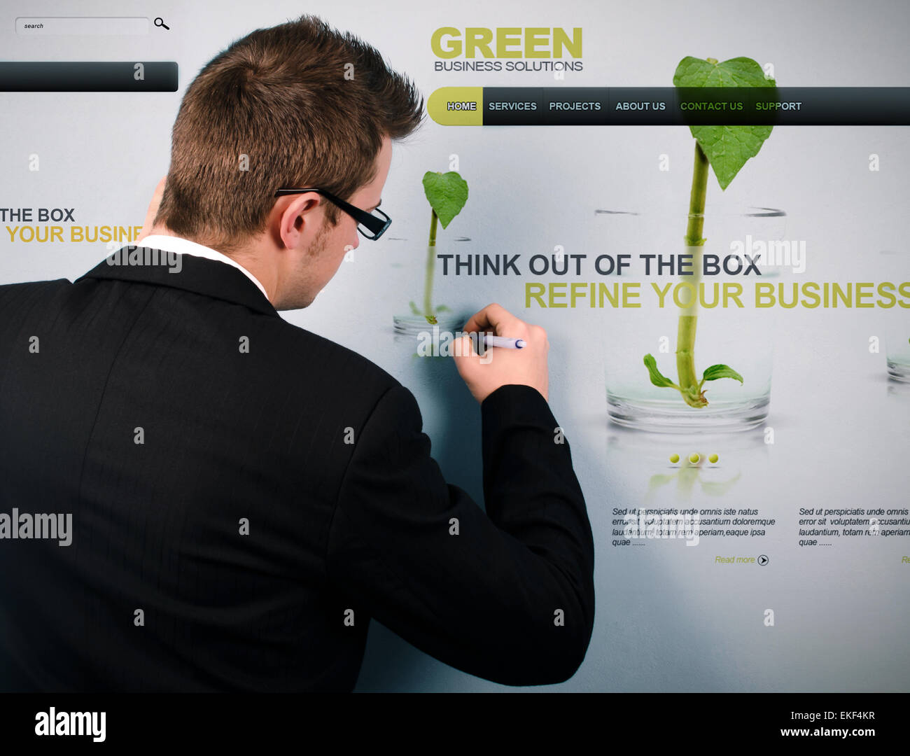 Website interface hi-res stock photography and images - Alamy