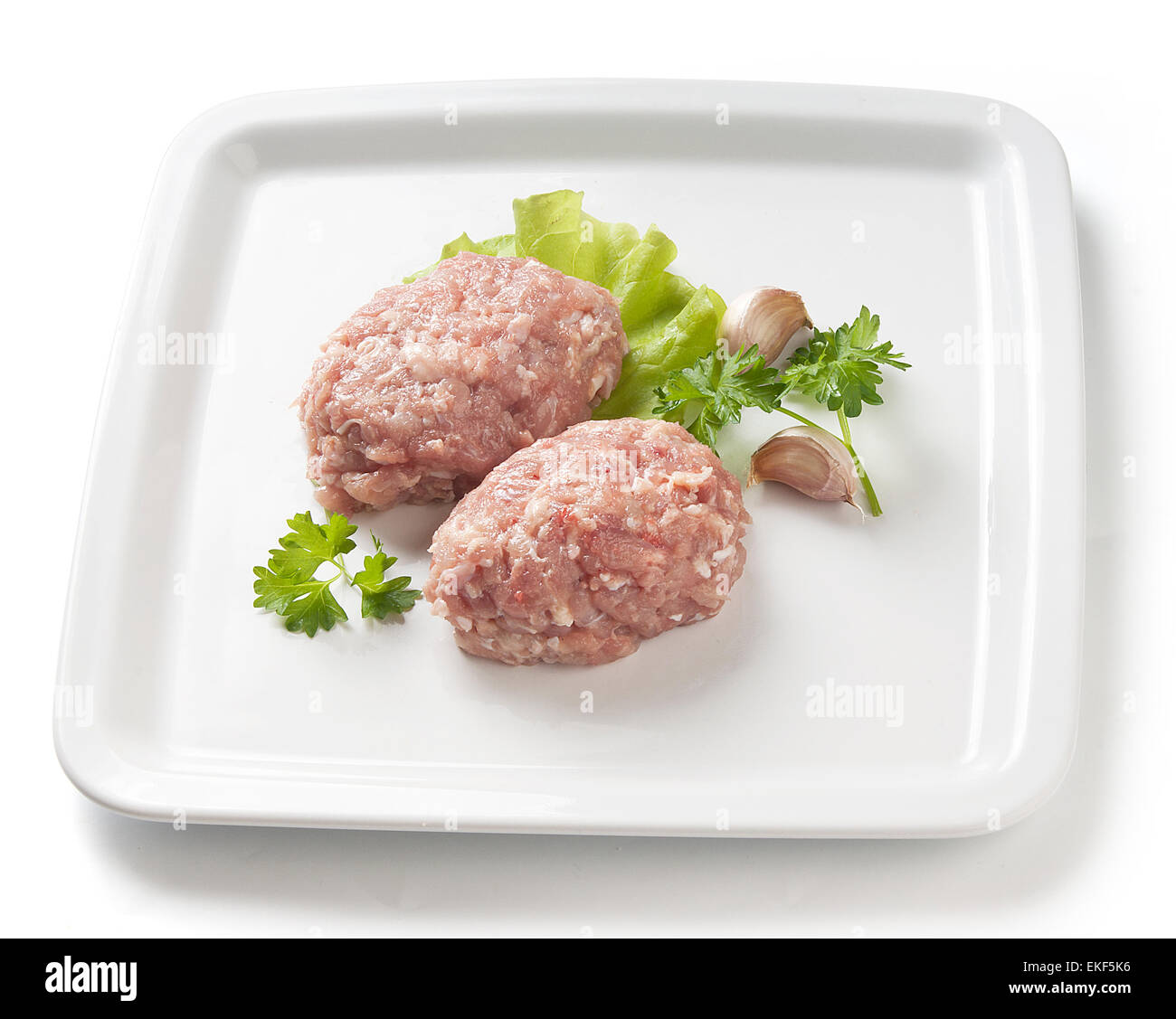 Raw Rissoles Chicken semi finished product hi-res stock photography and images - Alamy