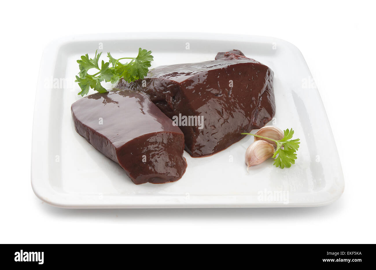 Raw liver Stock Photo Alamy