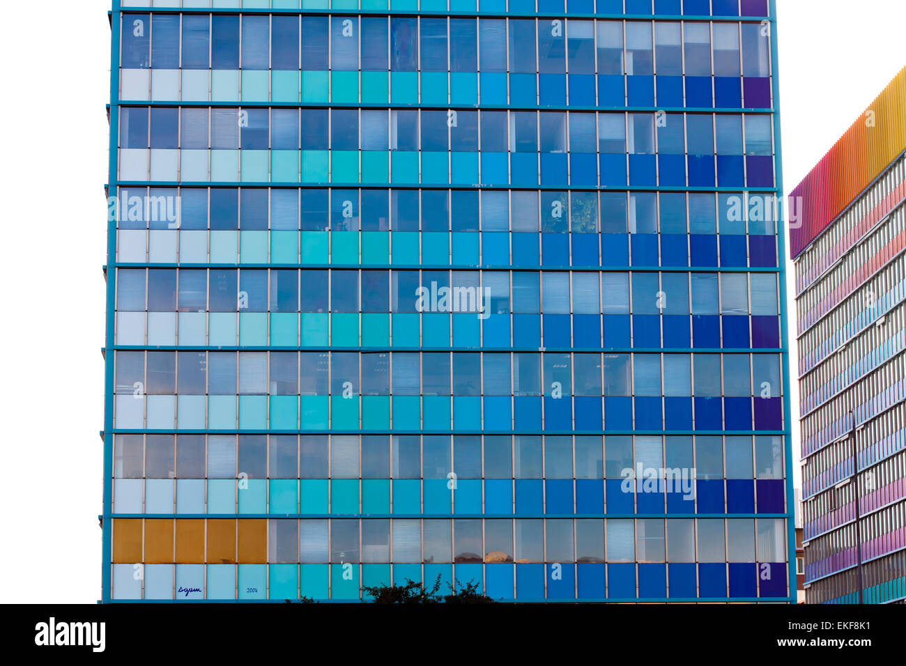 modern office building against the blue sky Stock Photo - Alamy
