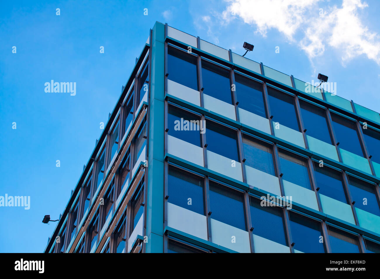 modern office building against the blue sky Stock Photo - Alamy
