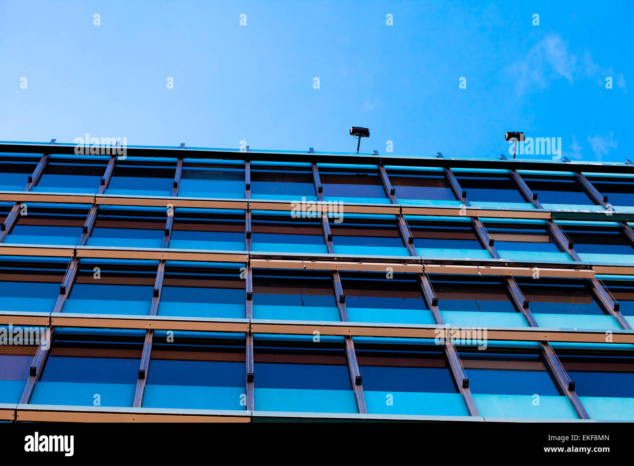 modern office building against the blue sky Stock Photo - Alamy