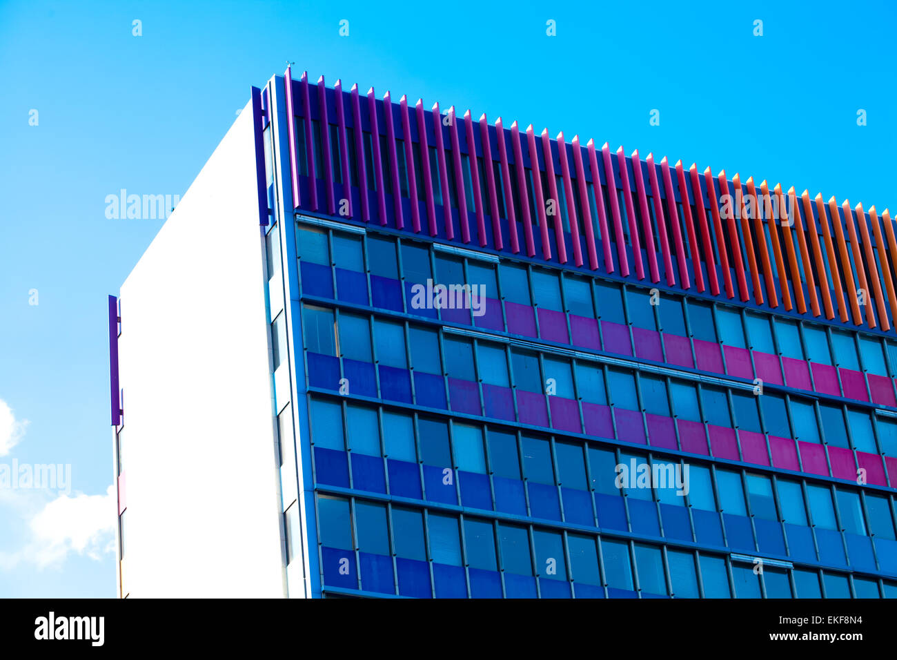 modern office building against the blue sky Stock Photo - Alamy
