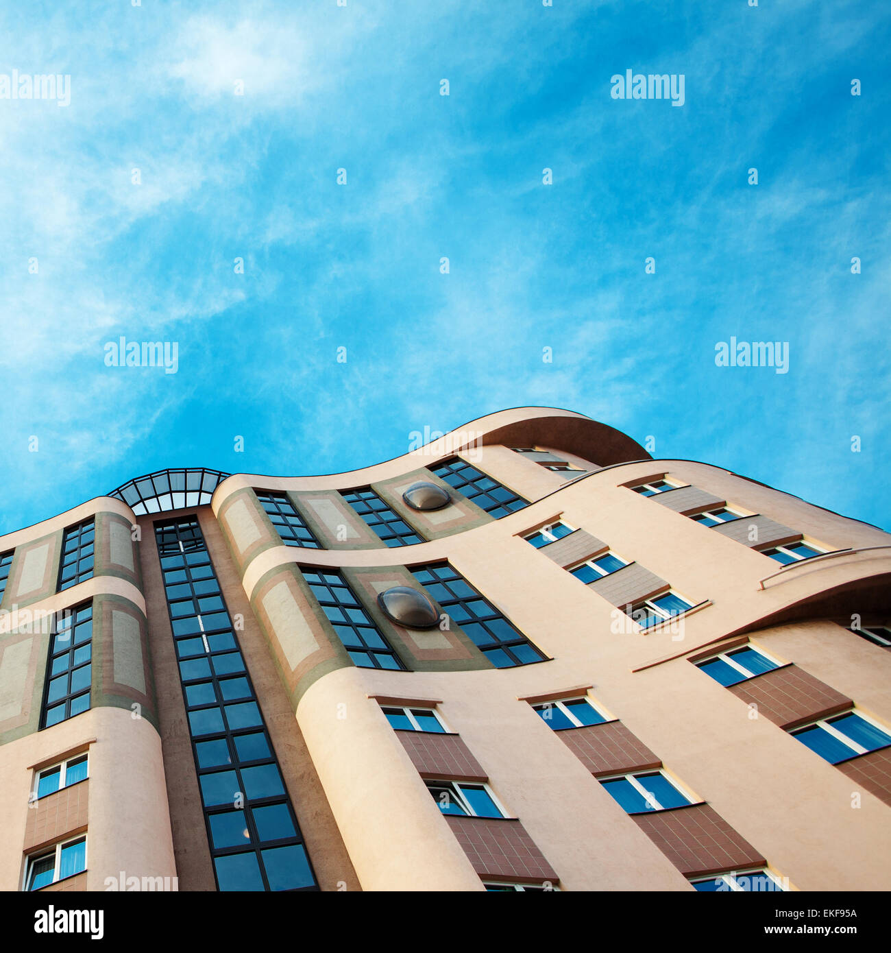 modern office building against the blue sky Stock Photo - Alamy