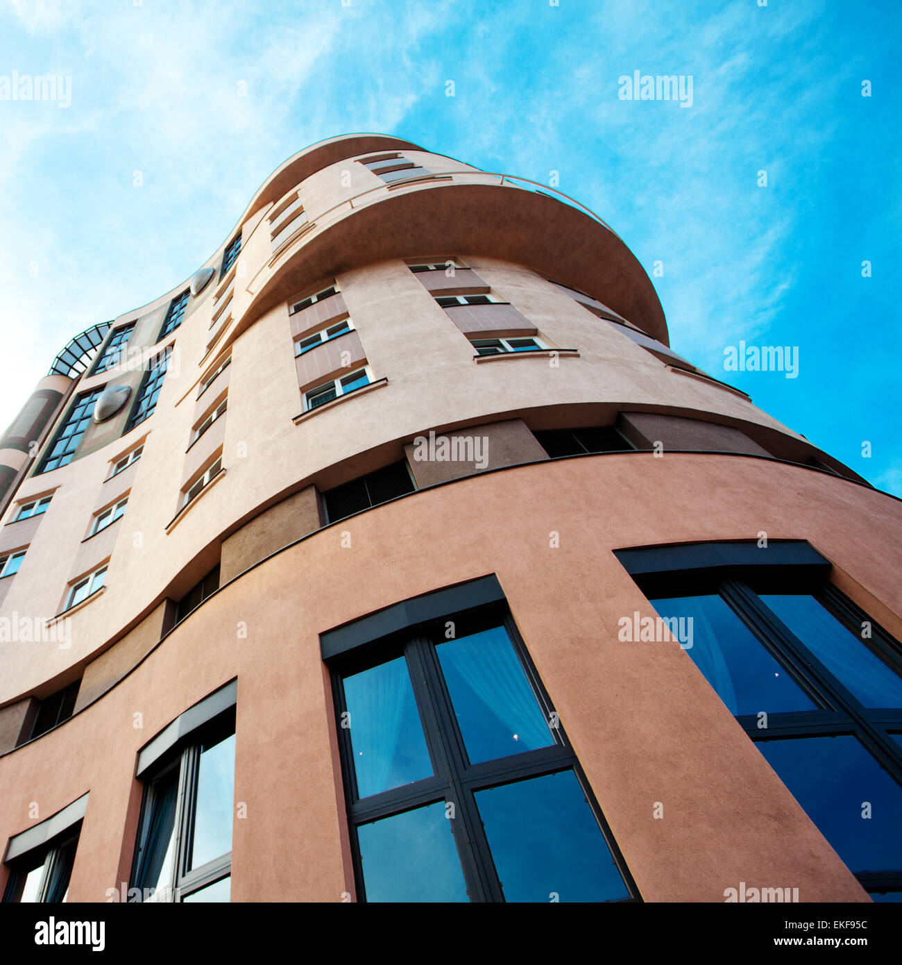 modern office building against the blue sky Stock Photo - Alamy