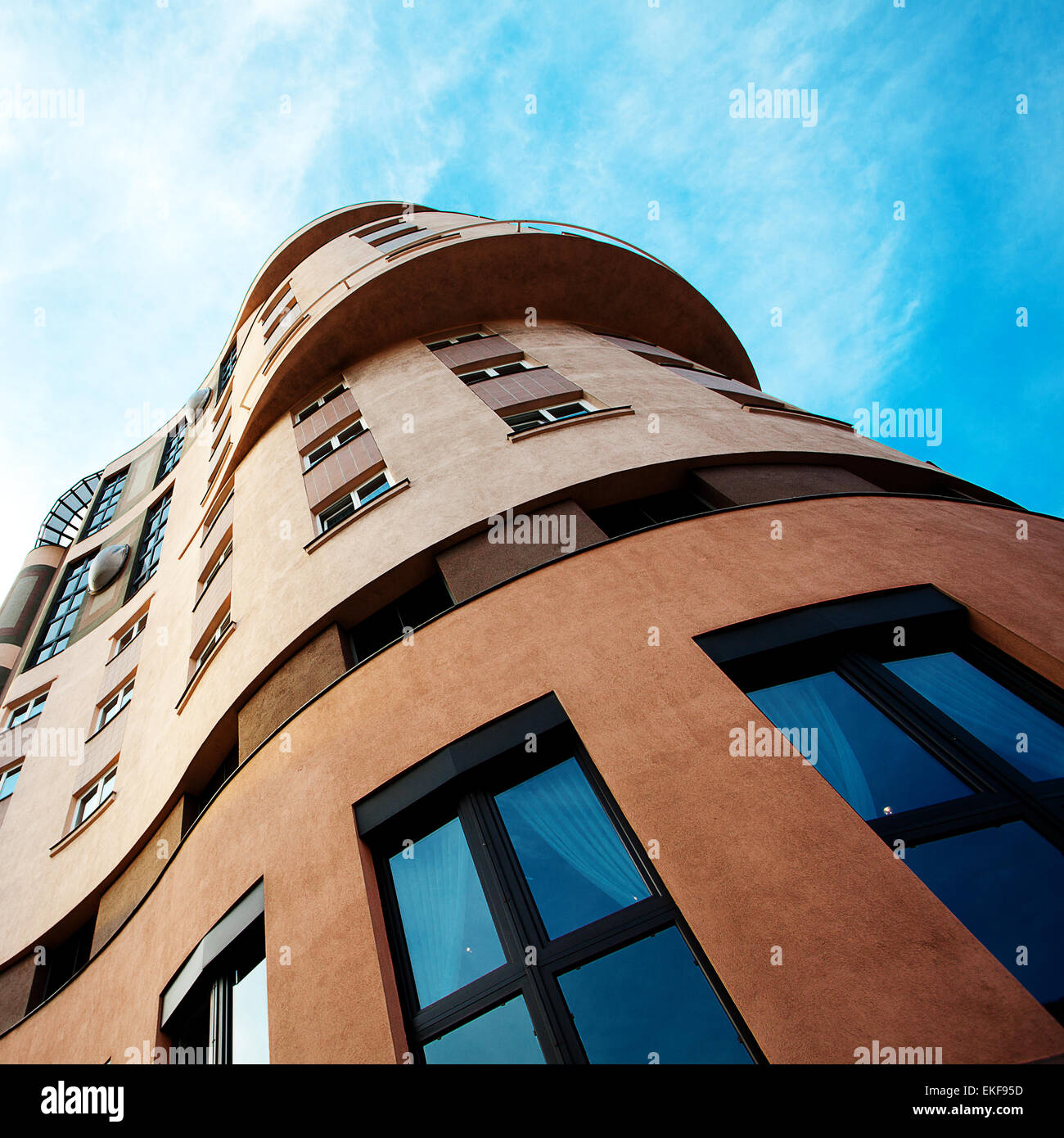 modern office building against the blue sky Stock Photo - Alamy
