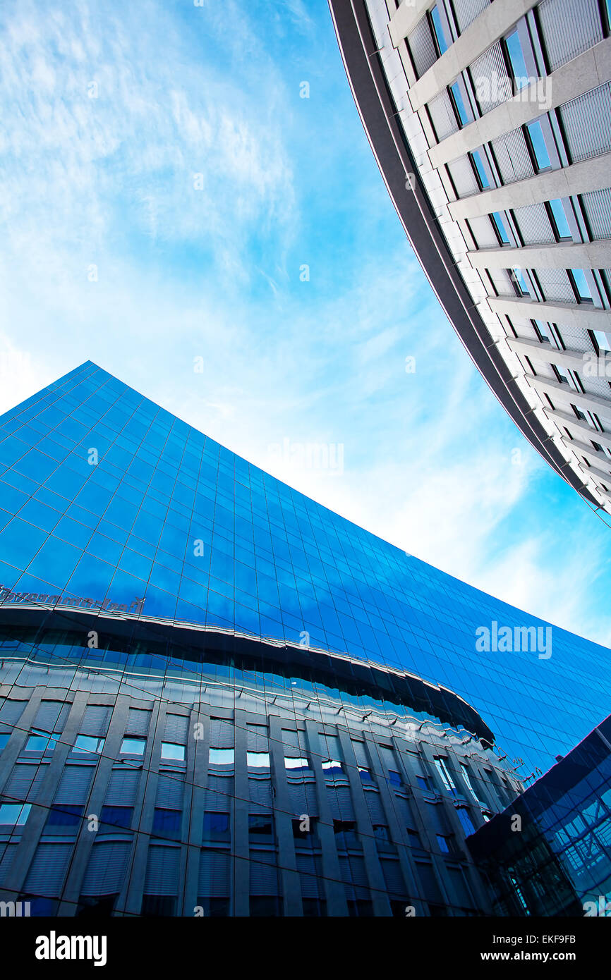 modern office building against the blue sky Stock Photo - Alamy