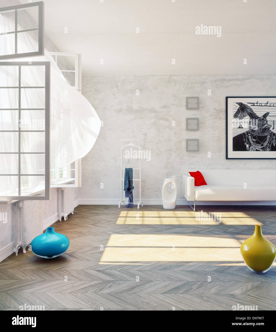 Modern loft hi-res stock photography and images - Alamy