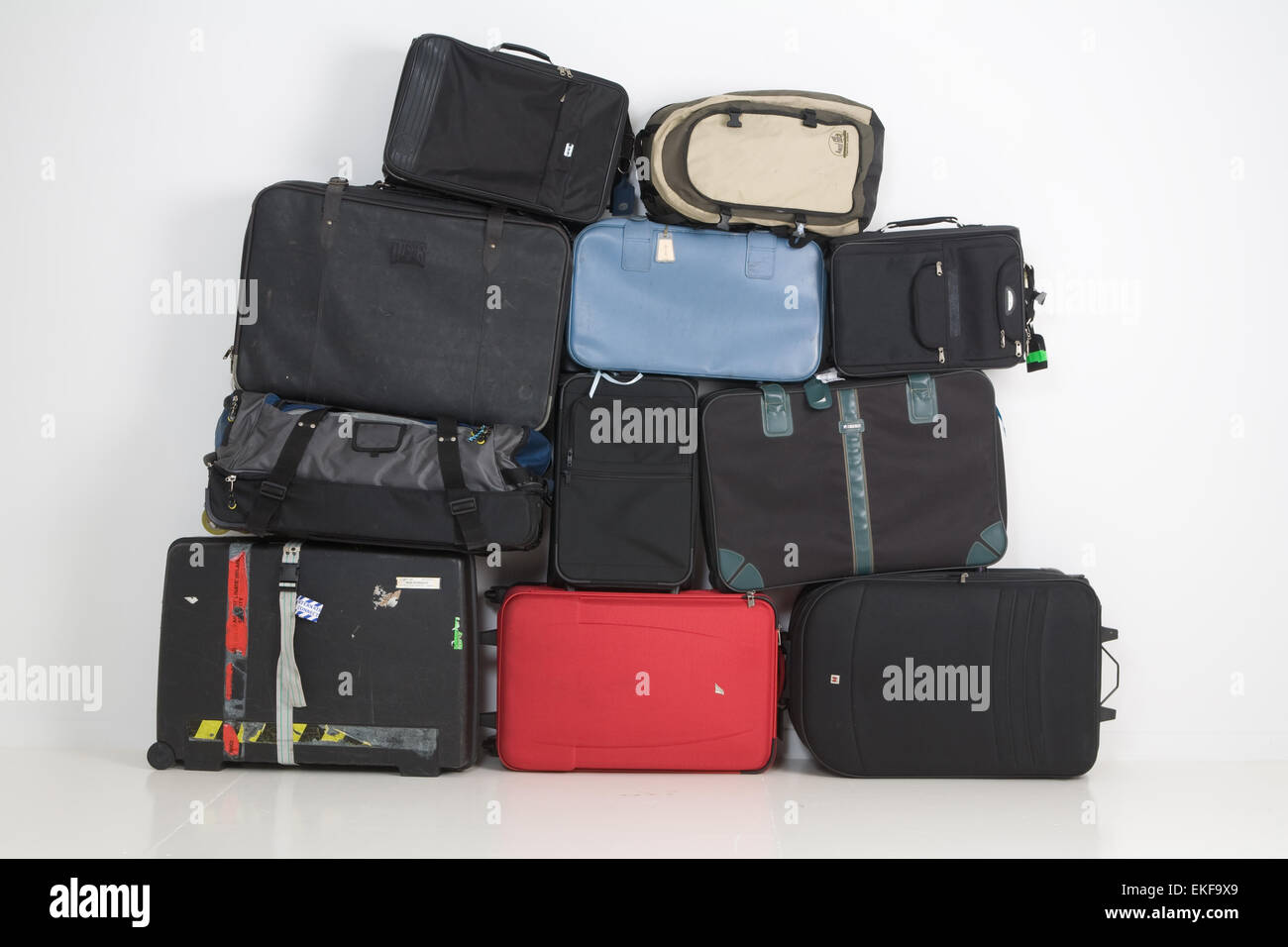 Pile of suitcases Stock Photo Alamy