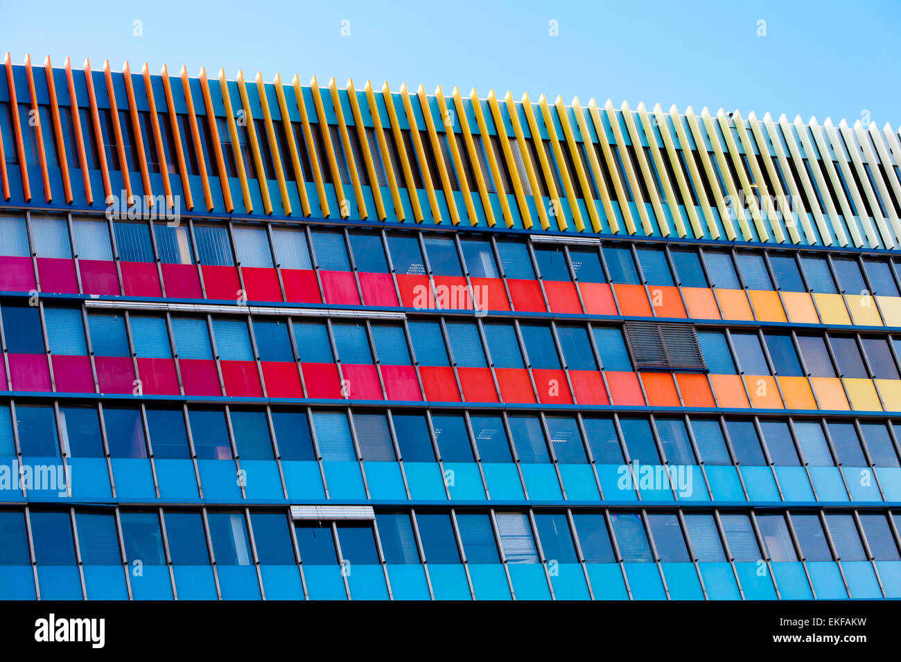 modern office building against the blue sky Stock Photo - Alamy