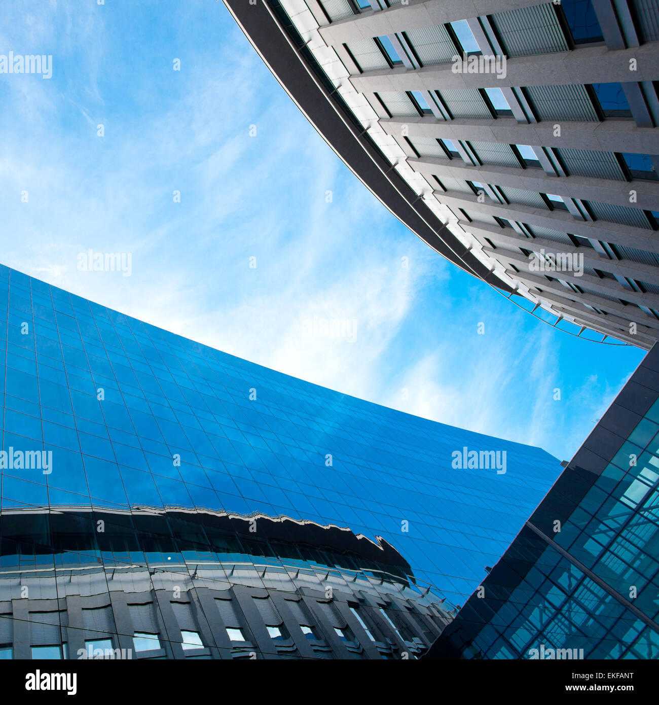 modern office building against the blue sky Stock Photo - Alamy