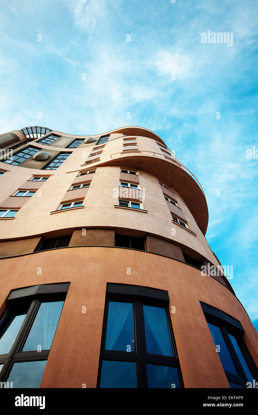 modern office building against the blue sky Stock Photo - Alamy