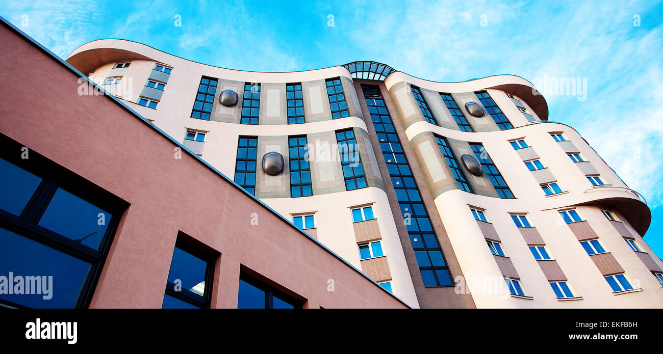 modern office building against the blue sky Stock Photo - Alamy