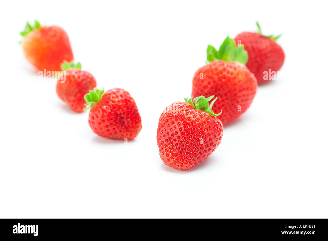 big juicy red ripe strawberries isolated on white Stock Photo - Alamy