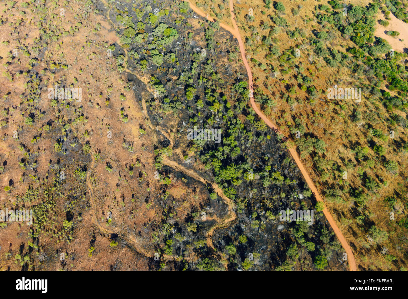 Aerial view of El Questro Wilderness Park, Kimberley Region, Western Australia, WA, Australia Stock Photo