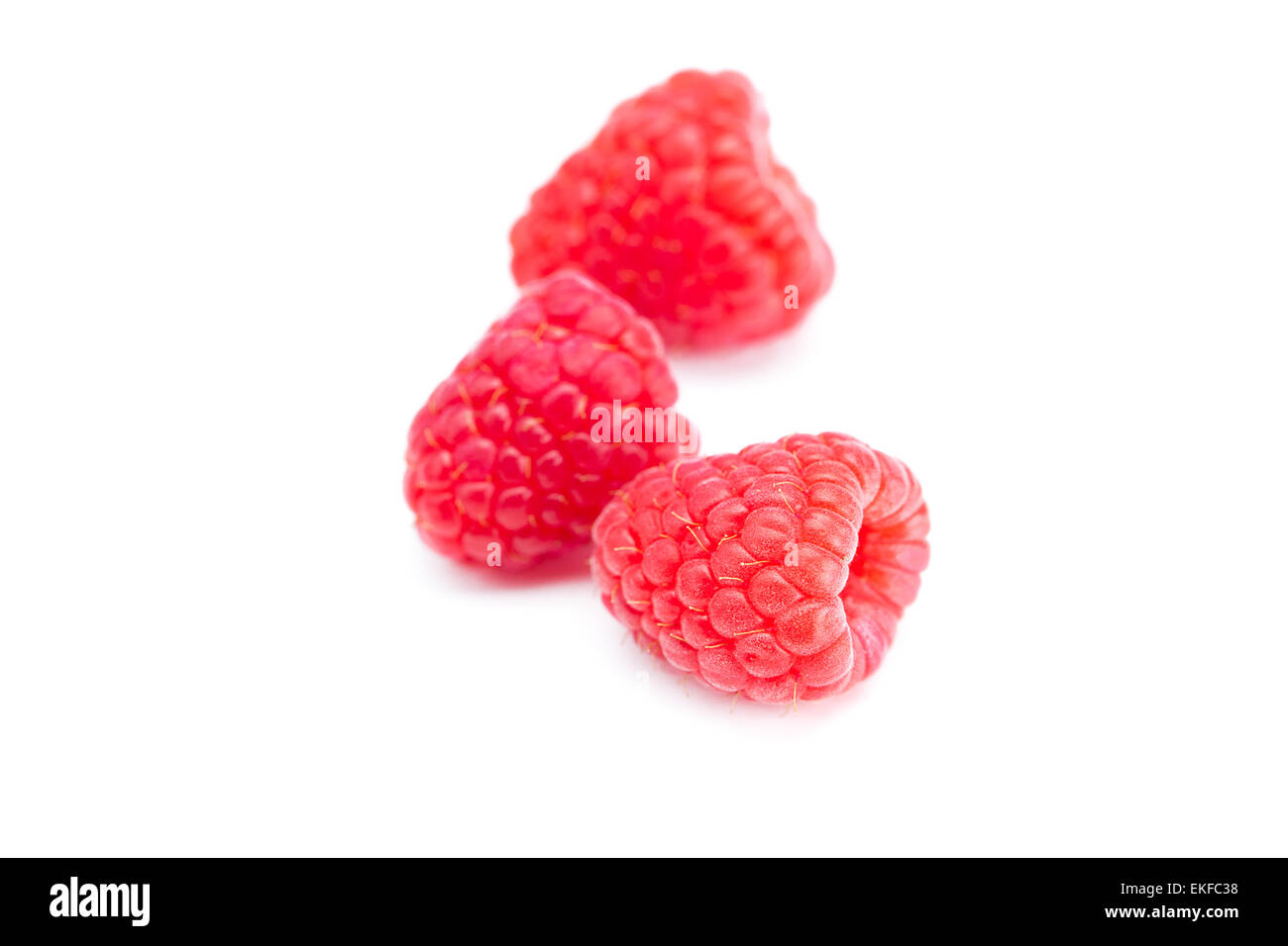 raspberry isolated on white Stock Photo - Alamy