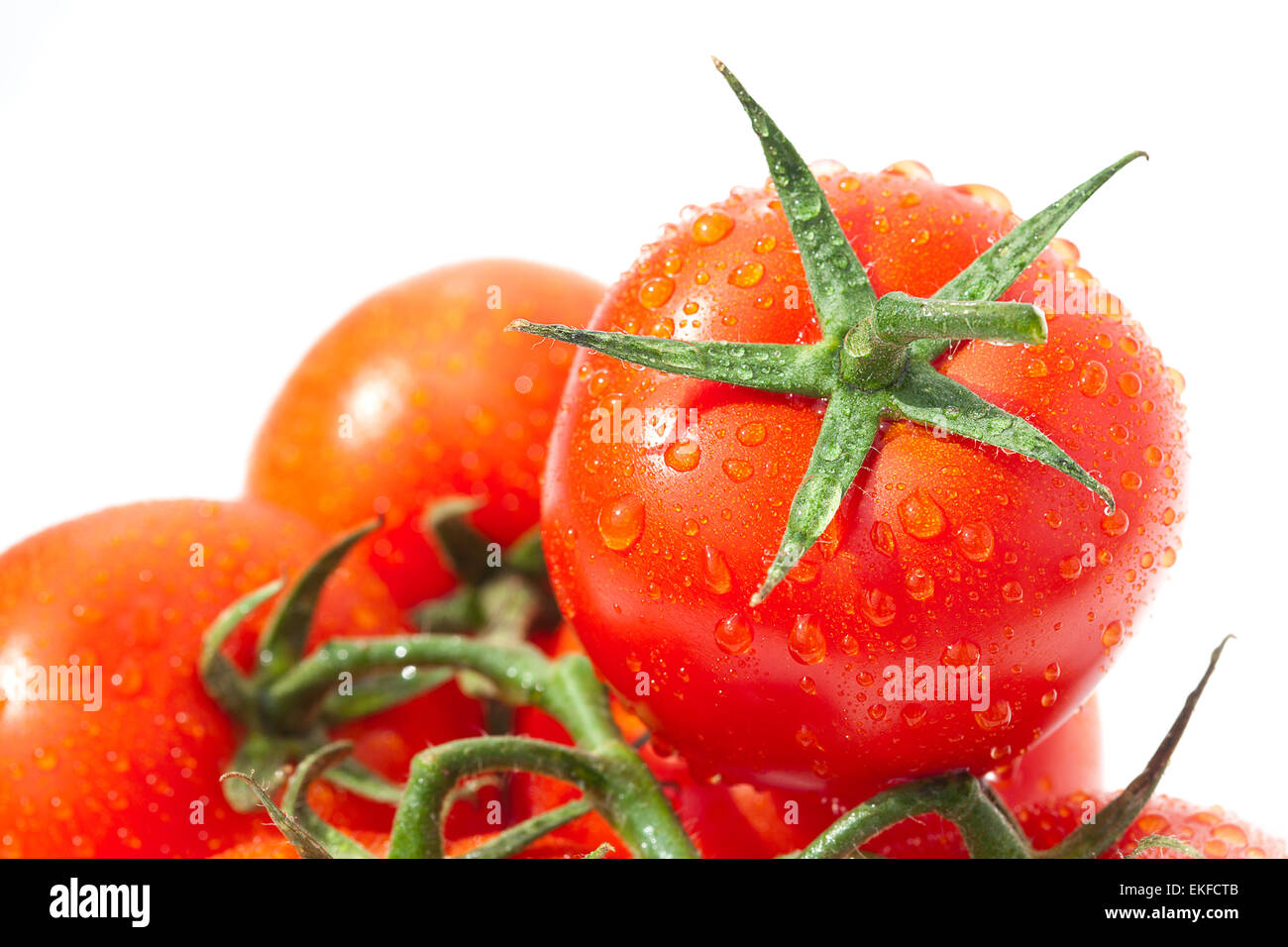 background of the tomato with water drops Stock Photo - Alamy