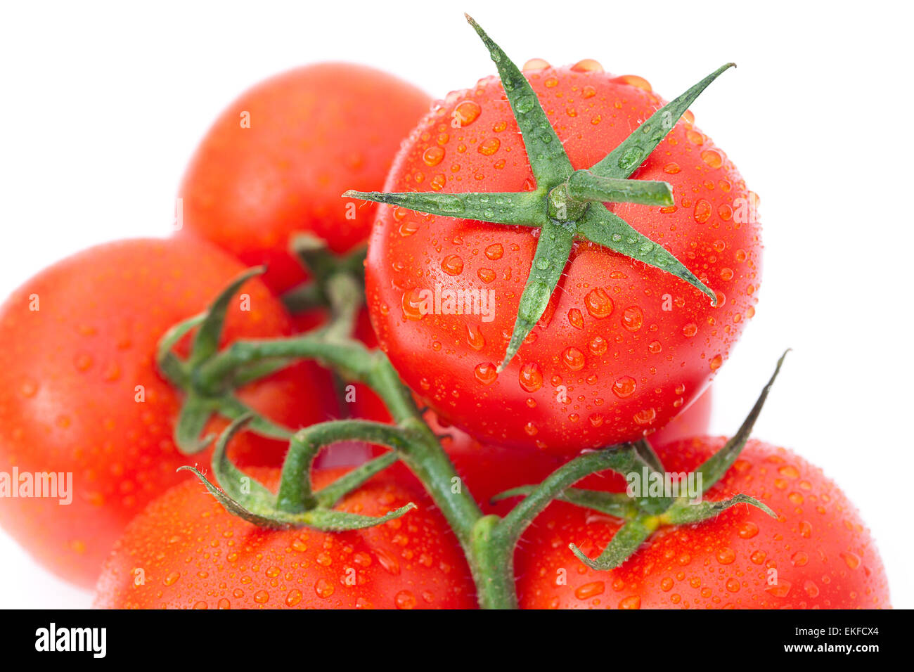 background of the tomato with water drops Stock Photo - Alamy