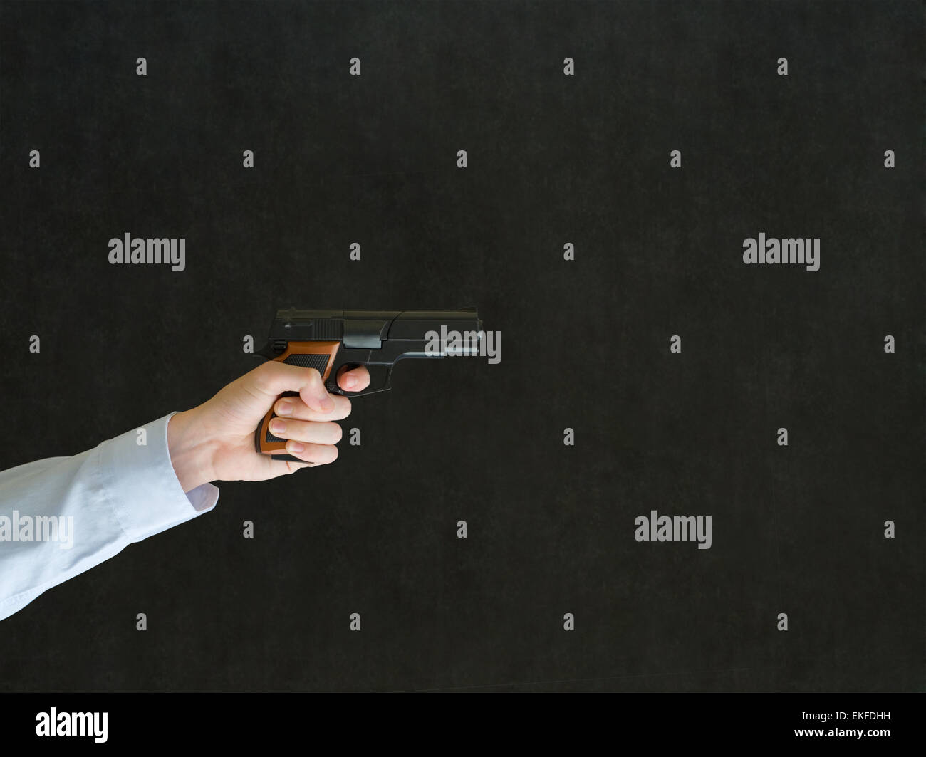Man pointing a gun Stock Photo Alamy