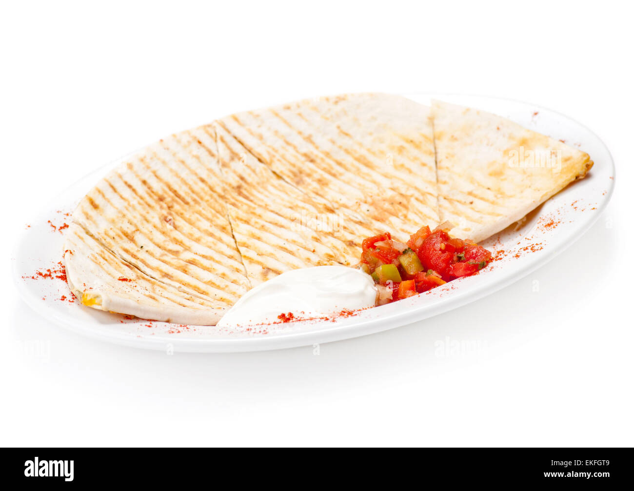 Breakfast Quesadilla Stock Photo