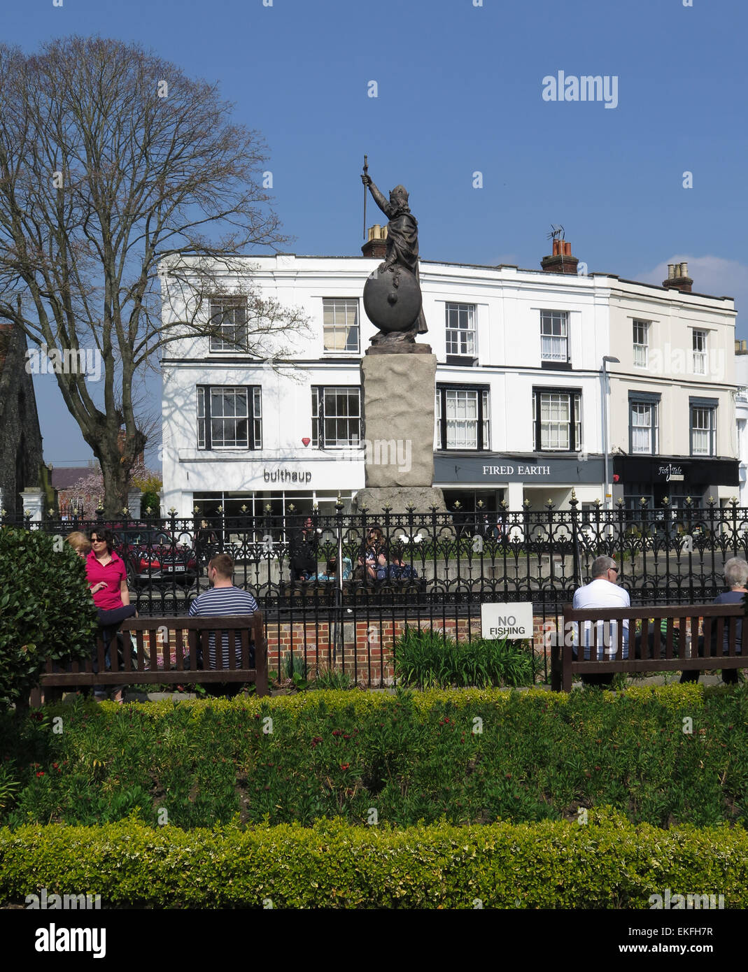 Winchester King Alfred statue Stock Photo Alamy