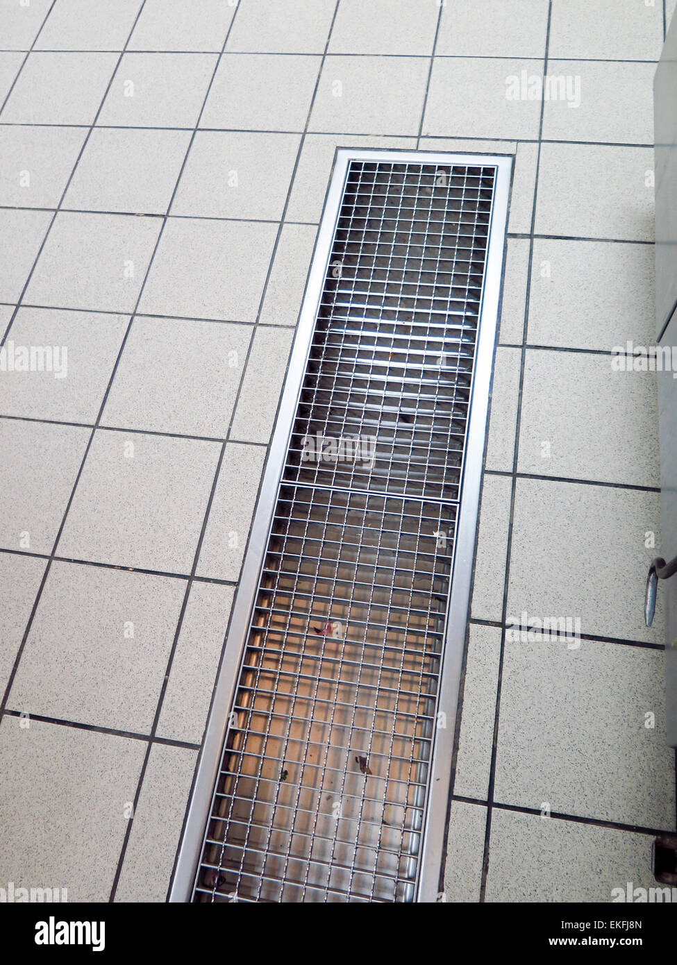 Floor drain kitchen top