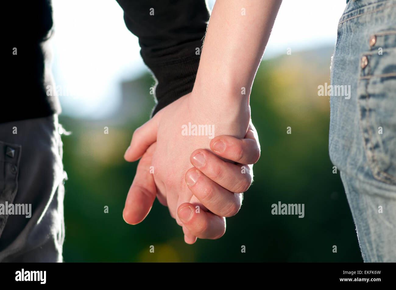 Concept of friendship and love of man and woman Stock Photo - Alamy