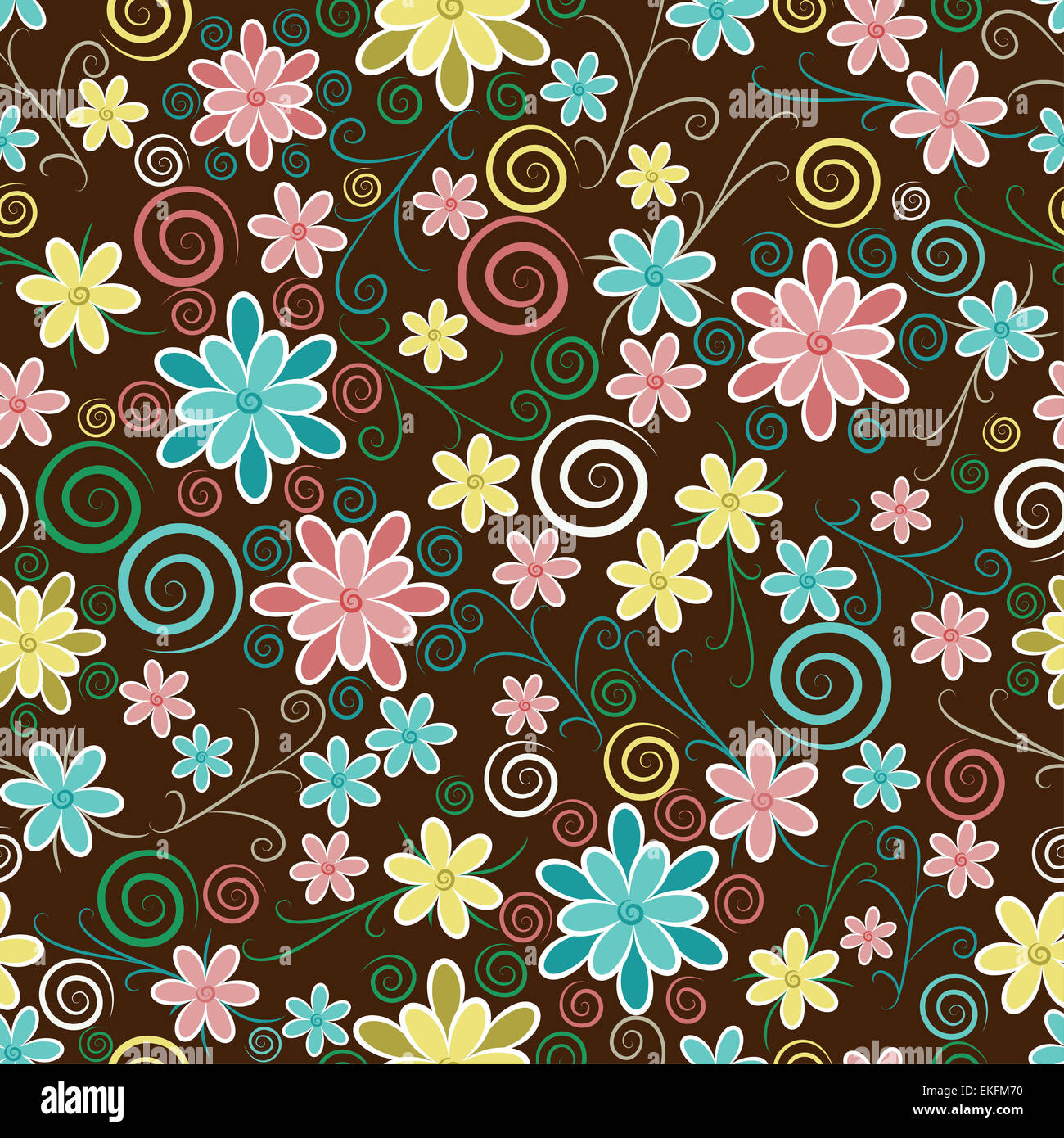 Ornate floral seamless texture Stock Photo - Alamy