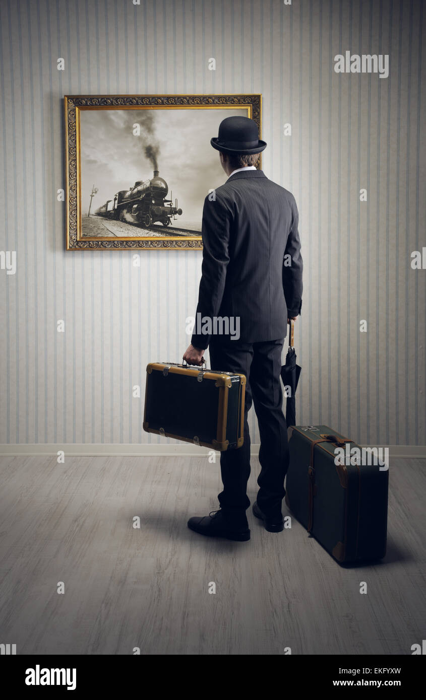 Business man bowler hat hi-res stock photography and images - Alamy