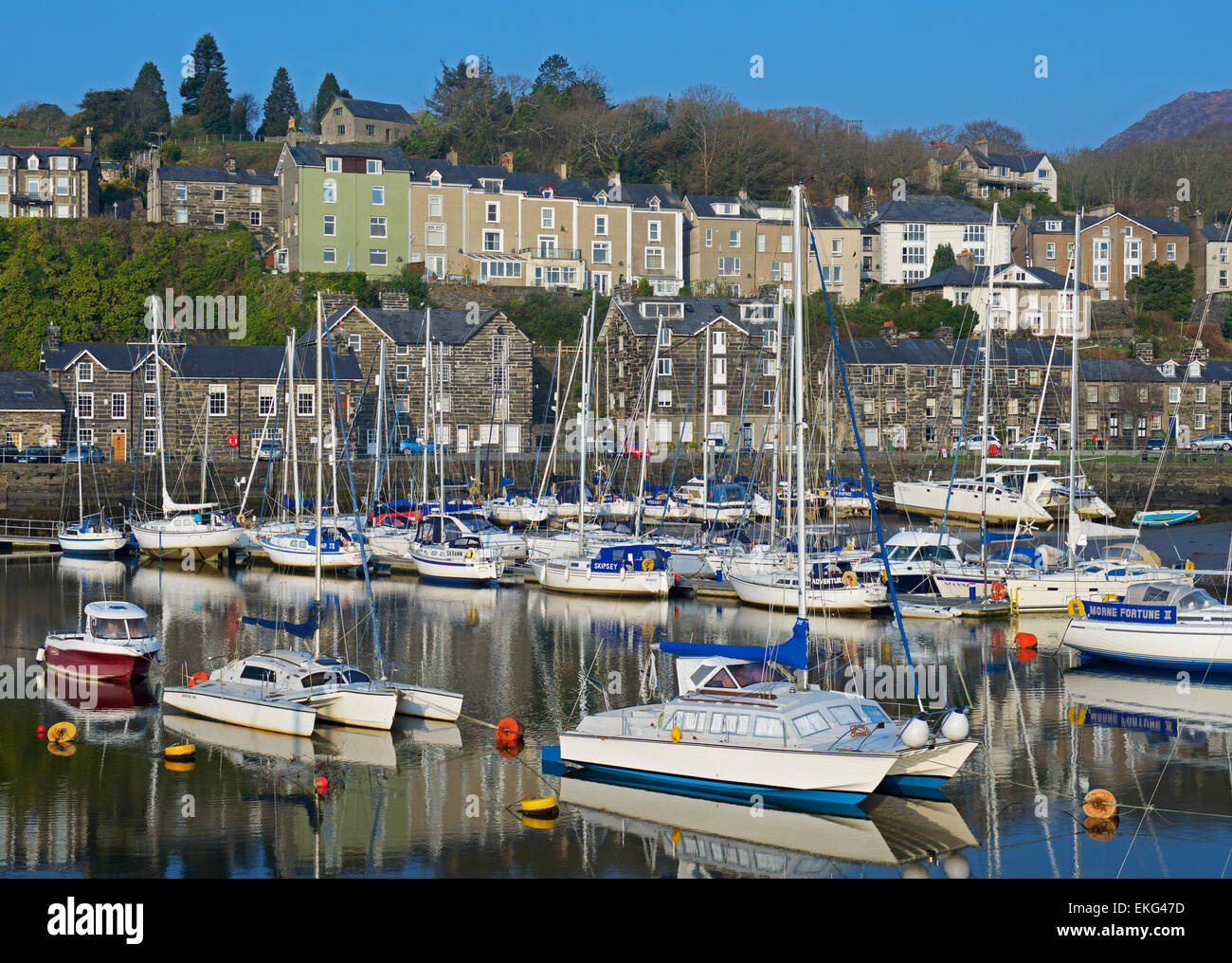 The harbour, Porthmadog, Gwynedd, North Wales UK Stock Photo Alamy