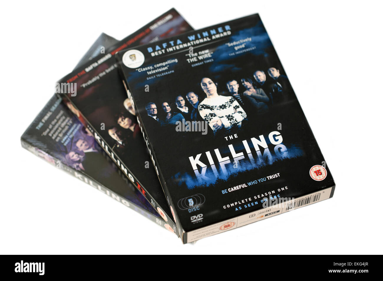 The Killing DVD's series I, II & III Stock Photo